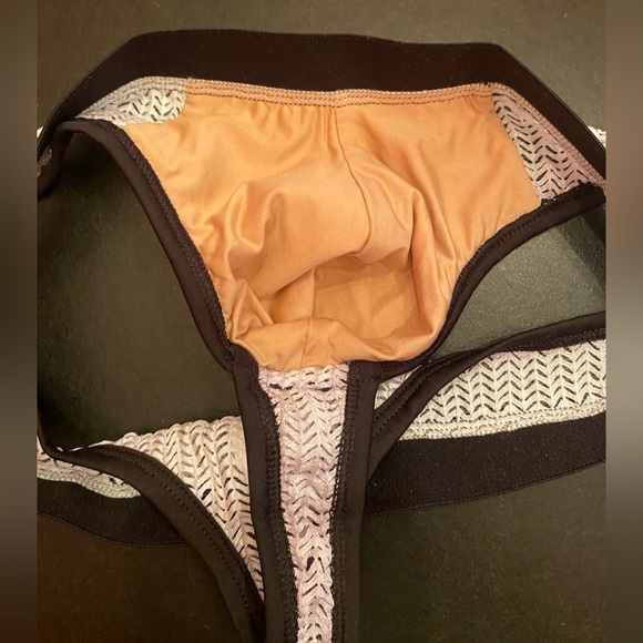 Body Aware Men’s White Mesh Thong Pouch Underwear Size Small - Picture 5 of 7